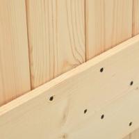 Schuifdeur met beslag 100x210 cm massief grenenhout - thumbnail