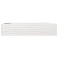 Plantenbak 110x110x23 cm massief grenenhout wit - thumbnail