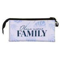 Lilo & Stitch Triple Pencil case Couple Lilac - thumbnail