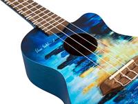 Flight Elise Ecklund City Signature concert ukelele met padded gigbag, boekje en stickers - thumbnail