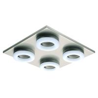 Eglo Vierkante plafondlampPalena nikkel - 32569 - thumbnail