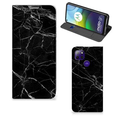 Motorola Moto G9 Power | Standcase | Marmer Zwart - Origineel Cadeau Vader