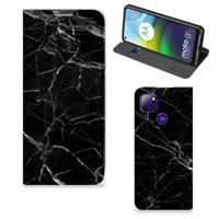 Motorola Moto G9 Power | Standcase | Marmer Zwart - Origineel Cadeau Vader - thumbnail