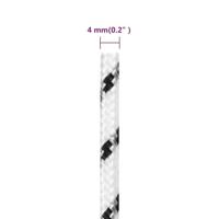 VidaXL Boottouw gevlochten 4 mmx100 m polyester wit4 - thumbnail