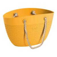 Linda Bag Sea met Touw Handvatten 50x41 cm Geel - thumbnail