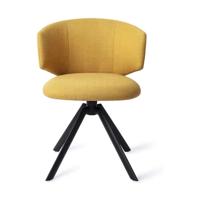 Jesper Home Draaibare Eetkamerstoel 'Misato' kleur Buttercup - thumbnail