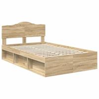 Bedframe met hoofdeinde Sonoma 120 x 200 cm Massief grenenhout - thumbnail