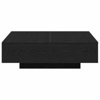 Salontafel Zwart Eiken 100 x 100 x 31 cm - thumbnail