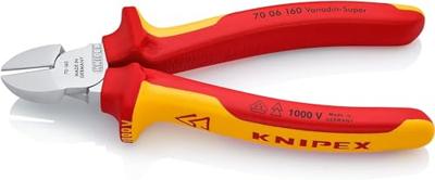 Knipex Zijsnijtang verchr./comfort 160 mm VDE - 70 06 160 SB - 7006160SB - thumbnail