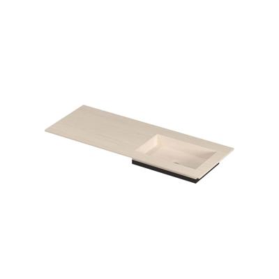 INK Post Wastafel keramische slab envelop bak rechts zonder kraangat 120x45x1 Travertin mat INK Post Wastafel keramische slab envelop bak rechts zonder kraangat 120x45x1 Travertin mat