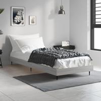 Bedframe bewerkt hout grijs sonoma eikenkleurig 75x190 cm - thumbnail