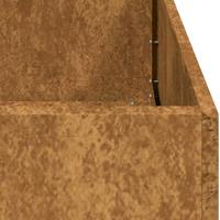 Plantenbak roestig 80x40x80 cm weervast staal - thumbnail