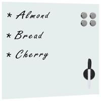 Magneetbord voor aan de wand 50x50 cm glas - thumbnail