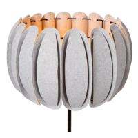 Lucide SPENCER - Vloerlamp - Ø 40 cm - 1xE27 - Grijs - thumbnail