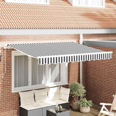 VidaXL Vervangingsdoek voor zonnescherm antraciet en wit 330 x 195 cm