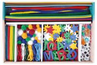 Lena Knutselkoffer Blauw 400 stuks - thumbnail