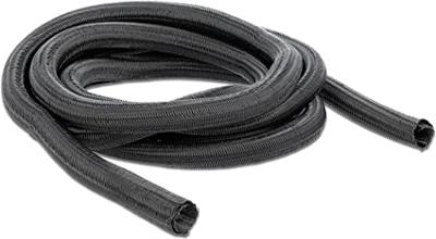 Delock 18852 18852 Gevlochten slang Zwart Polyester 2 m 10 mm (max) 1 stuk(s)