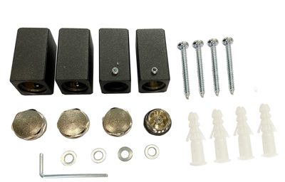 Wiesbaden Bevestigingsset tbv Sierradiator Tower m/o aansl. Antraciet