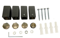 Wiesbaden Bevestigingsset tbv Sierradiator Tower m/o aansl. Antraciet - thumbnail