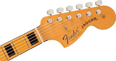 Fender Vintera II 70s Jaguar MN Black elektrische gitaar met deluxe gigbag - thumbnail