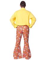 Hippie broek Paisley bruin/oranje - thumbnail