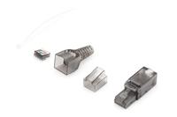 Digitus RJ45 Netwerk Adapter CAT 6A [1x Snijklem connector - 1x RJ45-stekker] Zwart - thumbnail