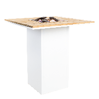 Cosi | Cosiloft 100 Bartable | White Frame | Teak Top - thumbnail
