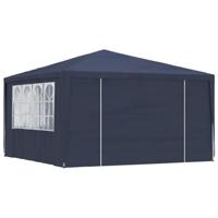 Partytent met zijwanden professioneel 90 g/m 4x4 m blauw - thumbnail