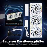 Lian Li UNI FAN TL Wireless LCD 120mm White 3-pack - thumbnail