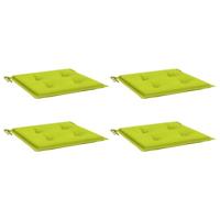 VidaXL Tuinstoelkussens 4 st 40x40x4 cm oxford stof felgroen - thumbnail