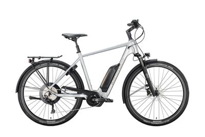 BRENNABOR elektrische trekkingfiets "t-38e" mod. 22 ebike brennab.t-38e 28/55 diam. 10sp silver/brown