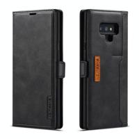 Voor Galaxy Note 9 LC. IMEEKE LC-001 serie PU + TPU kleur bijpassende Frosted horizontale Flip lederen draagtas met houder & kaartsleuf (zwart) - thumbnail