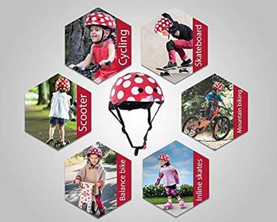 Kinder Fietshelm Red Dotty Medium (53 - 58 cm) - thumbnail