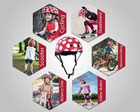 Kinder Fietshelm Red Dotty Medium (53 - 58 cm) - thumbnail