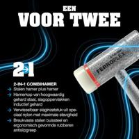 Halder FERROPLEX 3677 Combi-hamer bankhamer & kunststof hamer 290x104x30mm - 3677.030 - thumbnail