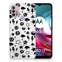 Silicone Back Case Motorola Moto G30 | G10 Silver Punk - thumbnail