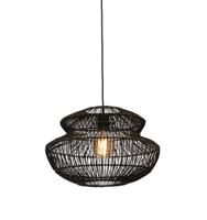 GOOD&MOJO Hanglamp 'Zanzibar' Rotan, 40cm, kleur Zwart - thumbnail