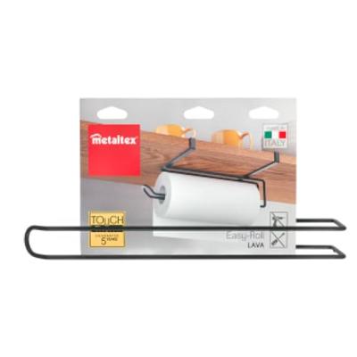 Metaltex Keukenrolhouder 35x18x10 cm Zwart