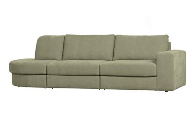 vtwonen 2,5-zits Bank 'Family' Ronding Links, Woven, kleur Groen