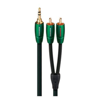 AudioQuest 5m Evergreen 3.5mm - 2xRCA audio kabel Zwart AudioQuest 5m Evergreen 3.5mm - 2xRCA audio kabel Zwart