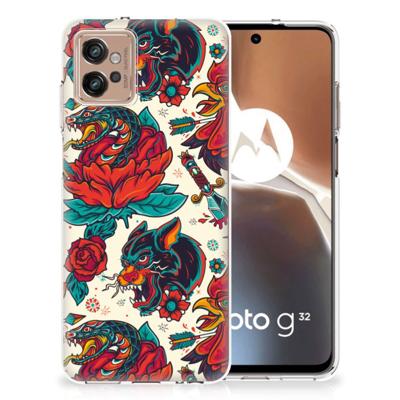 Siliconen Hoesje met foto voor Motorola Moto G32 Old Skool Siliconen Hoesje met foto voor Motorola Moto G32 Old Skool