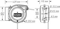 Hazet 9040D-2.5 Kabelhaspel voor aan de muur - thumbnail