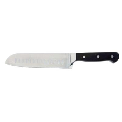 Santoku-mes Quid Professional Inox Chef Black Zwart Metaal (Pack 6x)
