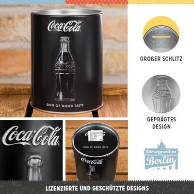 Spaarpot Coca Cola zwart