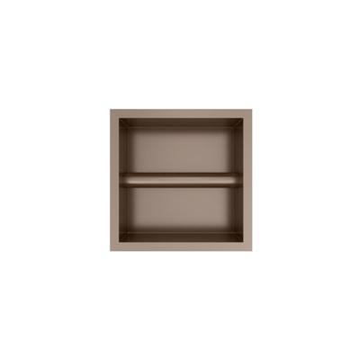 Hotbath &More Inbouwnis en Borstelgarnituur - 16 x 16 x 126 cm - Tuscan Bronze