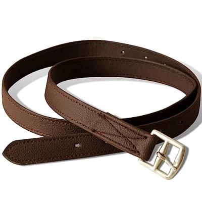 VidaXL Paardrijzadel 5-in-1 17,5'' 12 cm echt leer bruin