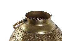 Kaarshouder Home ESPRIT Gouden Metaal Kristal 24 x 24 x 38,5 cm - thumbnail