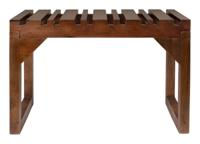 Dutchbone Bankje 'Jakub' Mangohout, kleur Bruin - thumbnail