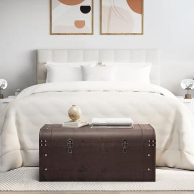 Schatkist met sloten 90x50x39,5 cm multiplex donkerbruin Schatkist met sloten 90x50x39,5 cm multiplex donkerbruin