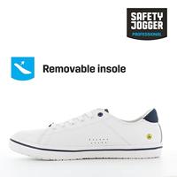 Oxypas Sneaker leer Clark | Wit | Maat 46 - 00,154,155,46 - thumbnail